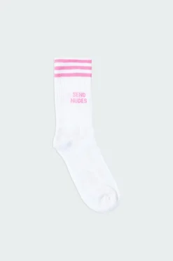 SEND NUDES - Chaussettes | Blanc