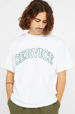 SERVICE ARCH LOGO TEE - T-shirt | Blanc