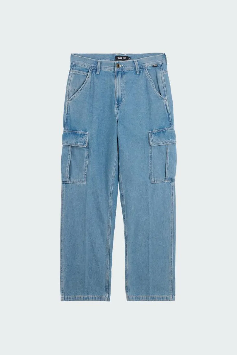 SERVICE CARGO LOOSE DENIM PANT - Jean | Bleu