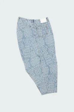 settle macrame denim skirt - Jupe | Bleu