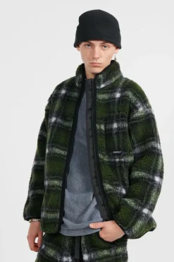 SHADOW PLAID SHERPA - Polaire | Vert