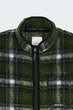 SHADOW PLAID SHERPA - Polaire | Vert