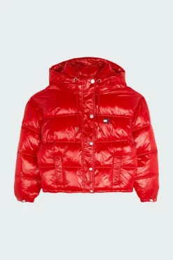 SHINY HOOD BADGE - Doudoune | Rouge