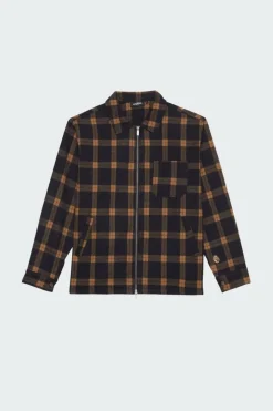 SHIRT ZIP FEELER CHECK - Veste | Marron