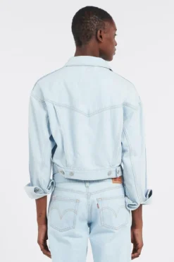 SHRUNKEN 90S STRIPE TRKR - Veste | Bleu