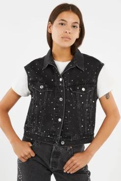 SHRUNKEN 90S VEST - Veste | Noir