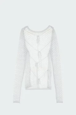 SILVER PLATED KNIT - Top | Gris