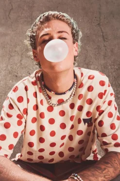 SKATE GRAPHIC BOX TEE - T-shirt | Beige