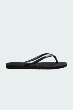 SLIM GLITTER II - Tongs | Noir