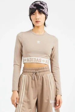 SLIM LS TEE - t-shirt | Marron