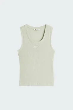 SLIM SCRIPT RIB - Débardeur | Vert