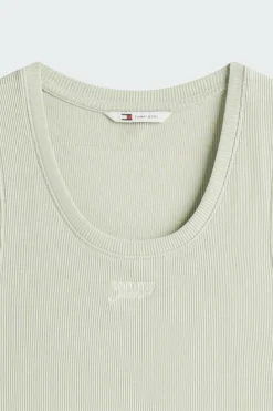 SLIM SCRIPT RIB - Débardeur | Vert