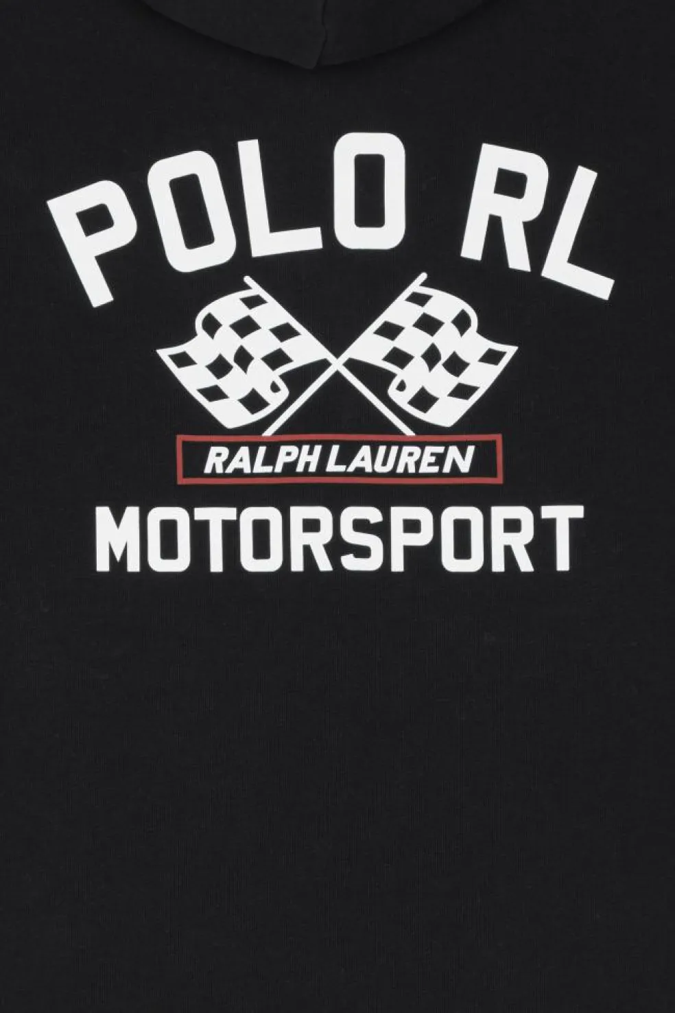 Slub Fleece Graphic Hoodie - Hoodie | Noir