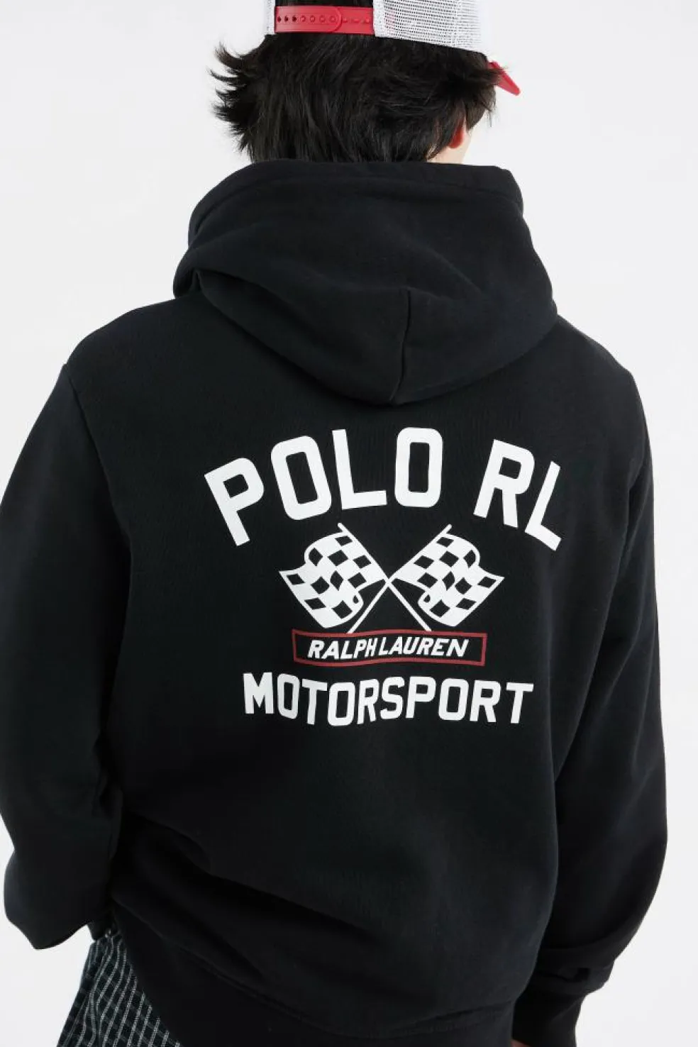 Slub Fleece Graphic Hoodie - Hoodie | Noir