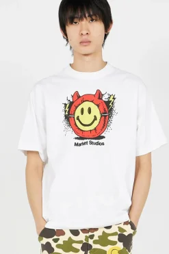 SMILEY MASKED - T-shirt | Blanc