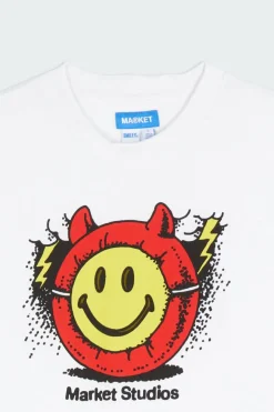 SMILEY MASKED - T-shirt | Blanc