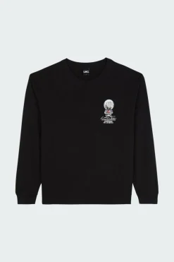 SNOW GLOBE LONG SLV TEE - T-shirt | Noir