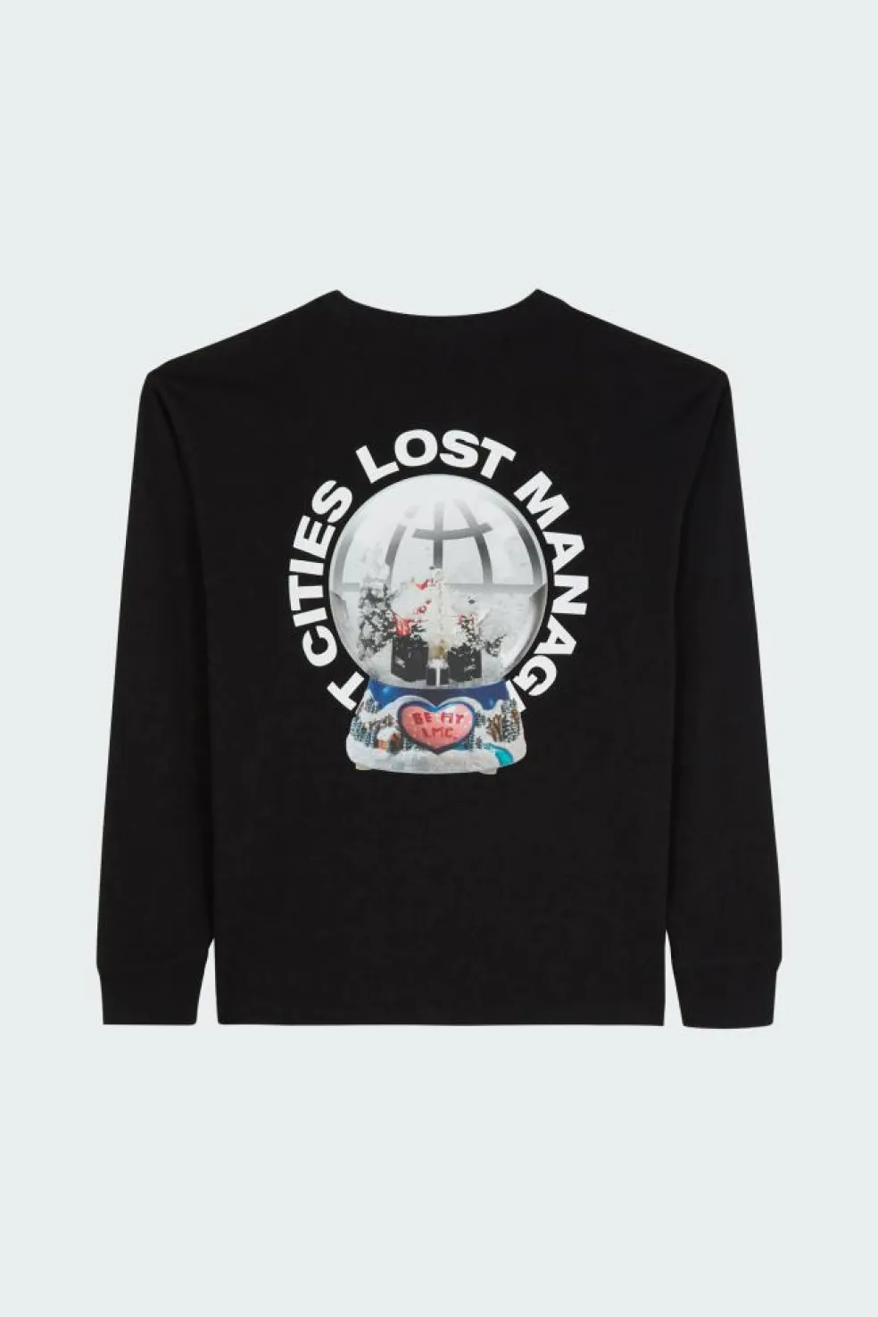 SNOW GLOBE LONG SLV TEE - T-shirt | Noir
