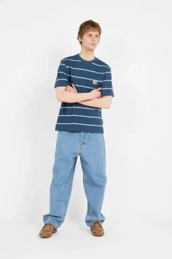 S/S Aiken Pocket T-Shirt - T-shirt | Bleu