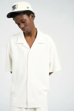 SS HD COTTON WAFFLE - Chemise | Blanc