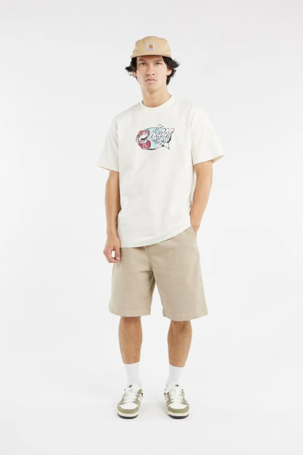 S/S Louder T-Shirt - T-shirt | Beige