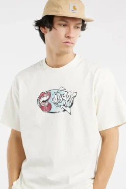 S/S Louder T-Shirt - T-shirt | Beige