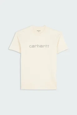 S/S Rivet Script T-Shirt - T-shirt | Beige