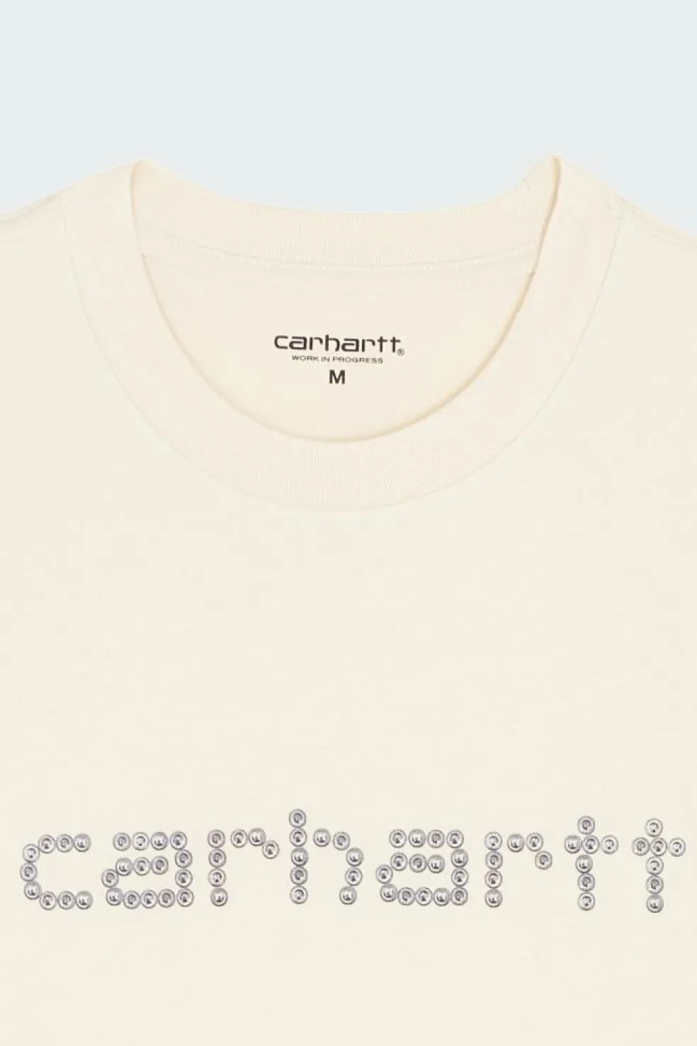 S/S Rivet Script T-Shirt - T-shirt | Beige