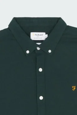 STEEN - Chemise col américain slim-fit en coton biologique | Multicolore