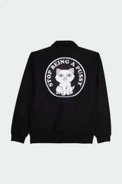 Stop Being A Pussy - bomber | Noir