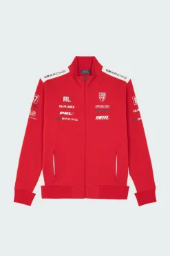 Stretch Double-Knit Graphic Track Jacket - Veste | Rouge