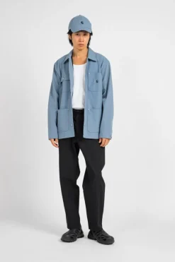 Suede Michigan Coat - Veste | Bleu