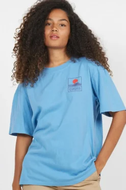 Sunset On Mt Fuji TS - T-shirt | Bleu