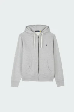 Sweat à capuche en coton mélangé | Gris
