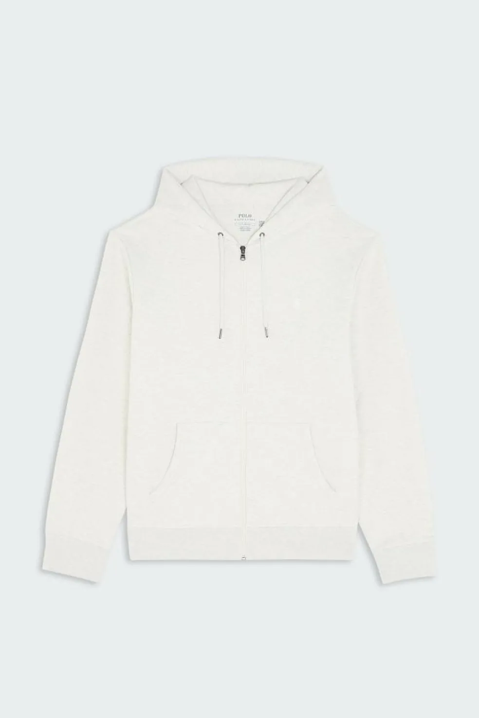 Sweat à capuche en maille double - Hoodie zippé | Gris