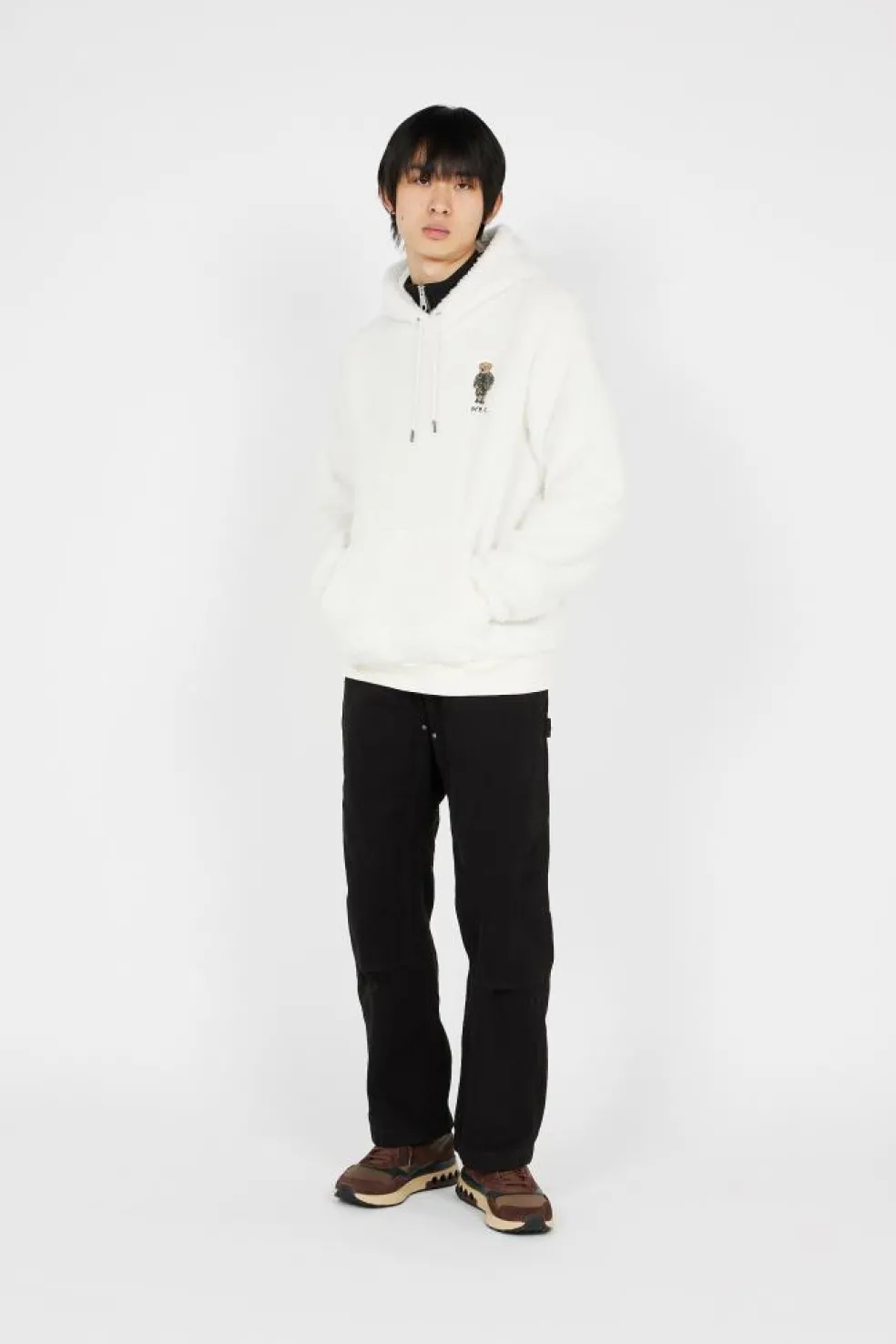 Sweat à capuche Polo Bear en sherpa - Sweatshirt | Beige