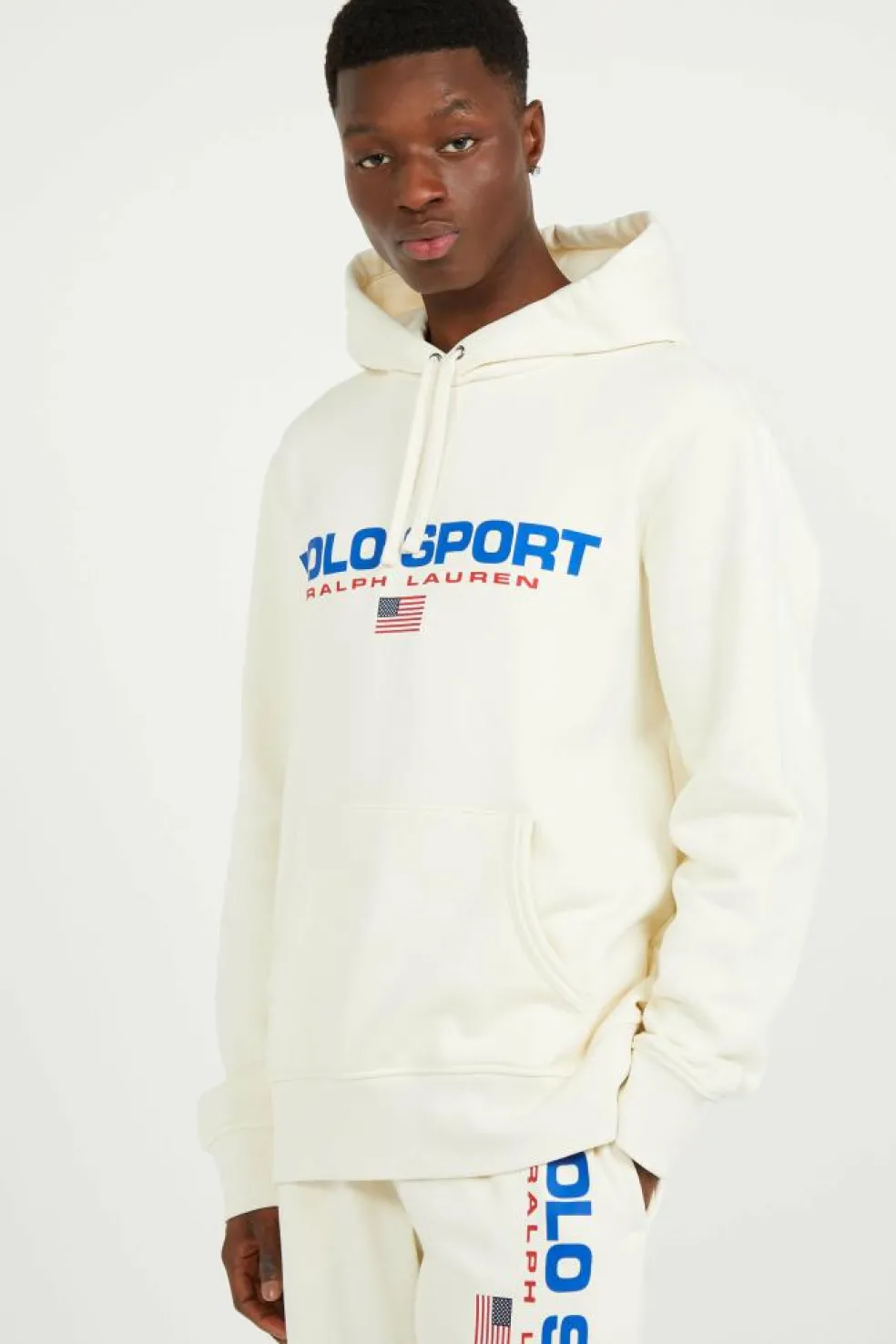Sweat à capuche Polo Sport en molleton - Hoodie | Beige