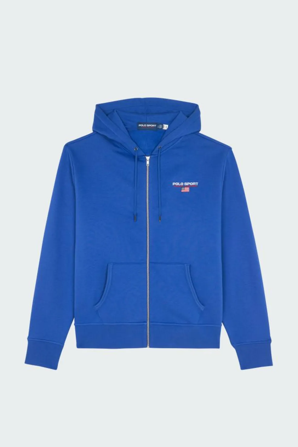 Sweat à capuche Polo Sport en molleton - Hoodie zippé | Bleu