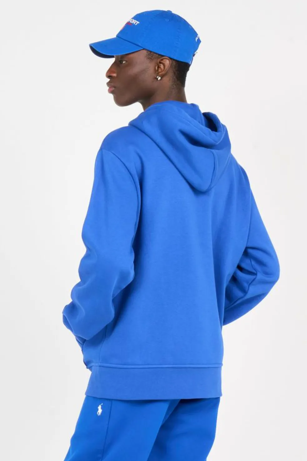Sweat à capuche Polo Sport en molleton - Hoodie zippé | Bleu