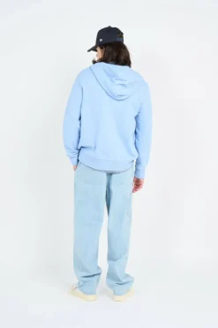 Sweat à capuche zippé en molleton bouclé - Hoodie zippé | Bleu