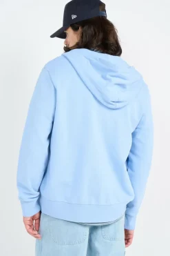 Sweat à capuche zippé en molleton bouclé - Hoodie zippé | Bleu