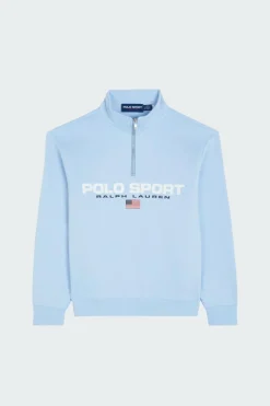 Sweat Polo Sport en molleton - Sweatshirt | Bleu