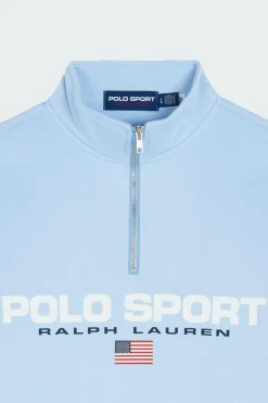 Sweat Polo Sport en molleton - Sweatshirt | Bleu