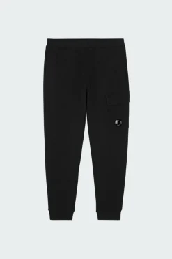 SWEATPANTS CARGO PANT IN DIAGONAL RAISED FLEECE - Jogging | Noir