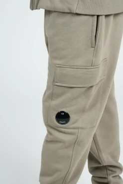 SWEATPANTS CARGO PANT IN DIAGONAL RAISED FLEECE - Pantalon de survêtement | Kaki