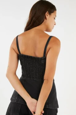 TAILORED BUSTIER - Top | Noir