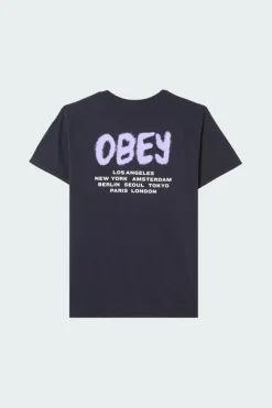 TEES 163813671E OBEY CITY SPRA, NOIR, - T-shirt | Noir