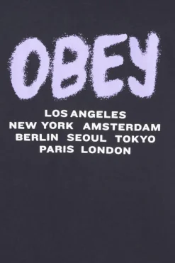 TEES 163813671E OBEY CITY SPRA, NOIR, - T-shirt | Noir