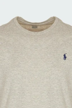 Tee-shirt col rond slim-fit en coton | Gris