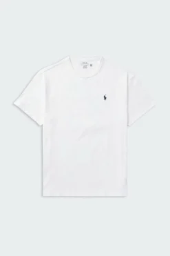 Tee-shirt col rond slim-fit en coton | Blanc